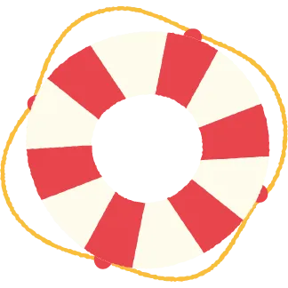 浮き輪のイラスト